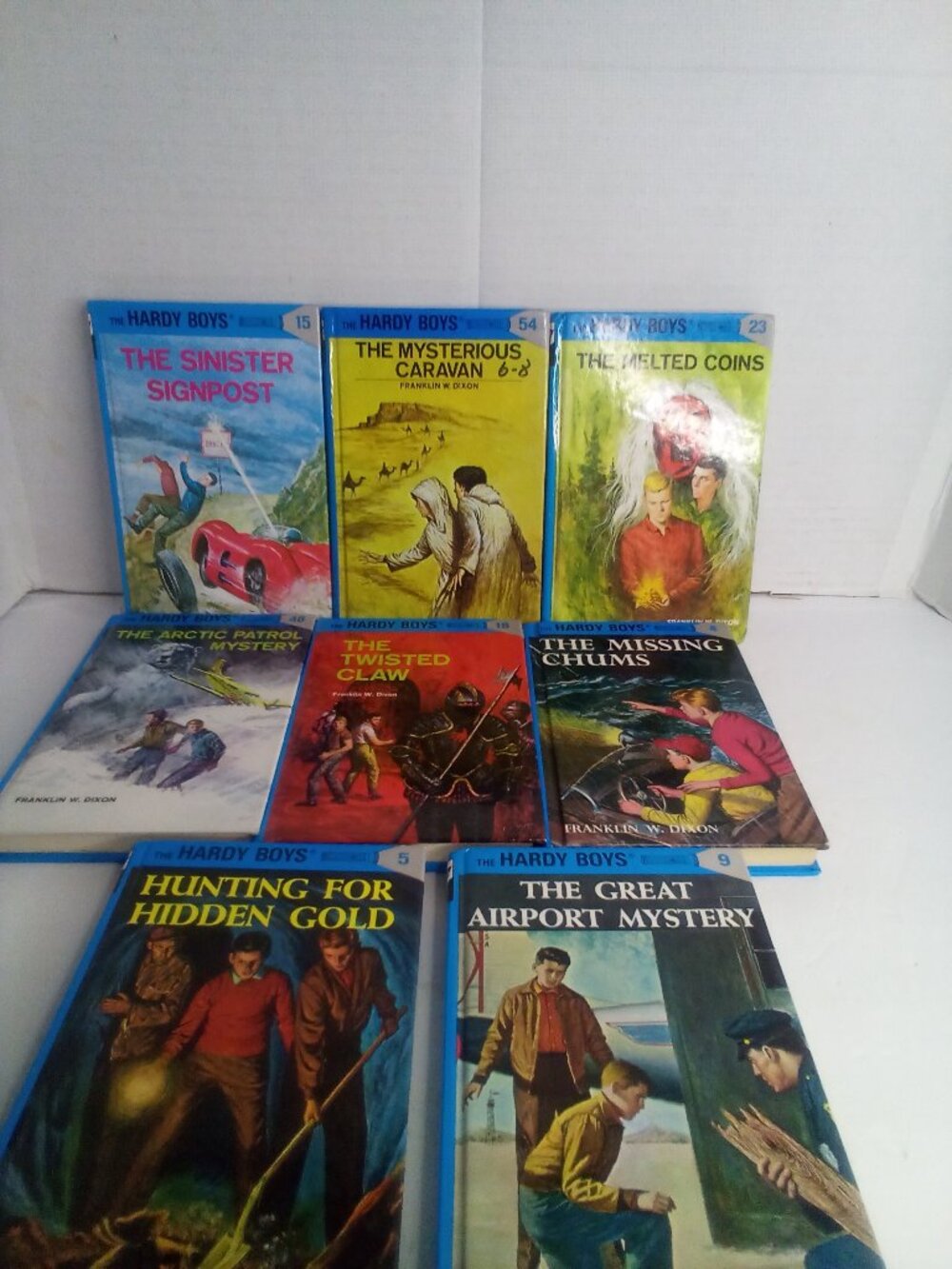 The Hardy Boys Hardcover Book Lot of 8 Franklin Dixon 4 5 9 15 18 23 48 54